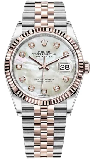 Rolex 36mm Steel and Everose Gold 126231-0021