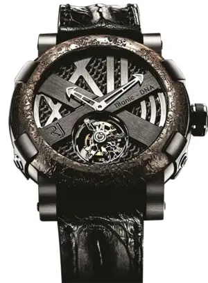 Romain Jerome Tourbilion Rusted steel T-oxy III Tourbillon black Extreme TO.T.OXY3.BBBB.00.BB