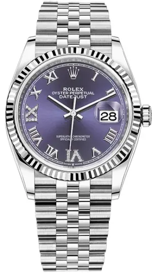 Rolex 36mm Steel and White Gold 126234-0021